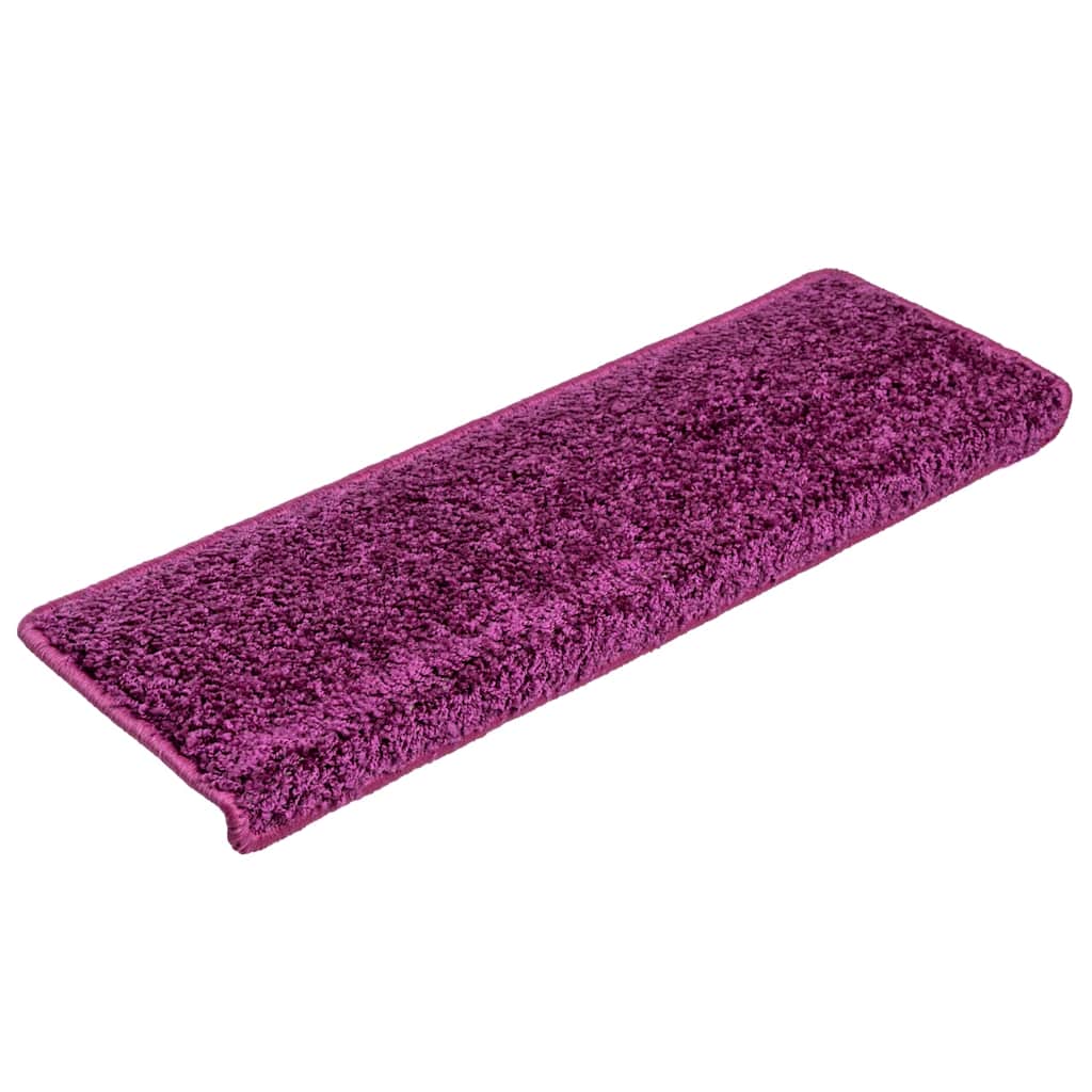 Vidaxl -Treppenmatten 15 ST 65x21x4 cm lila
