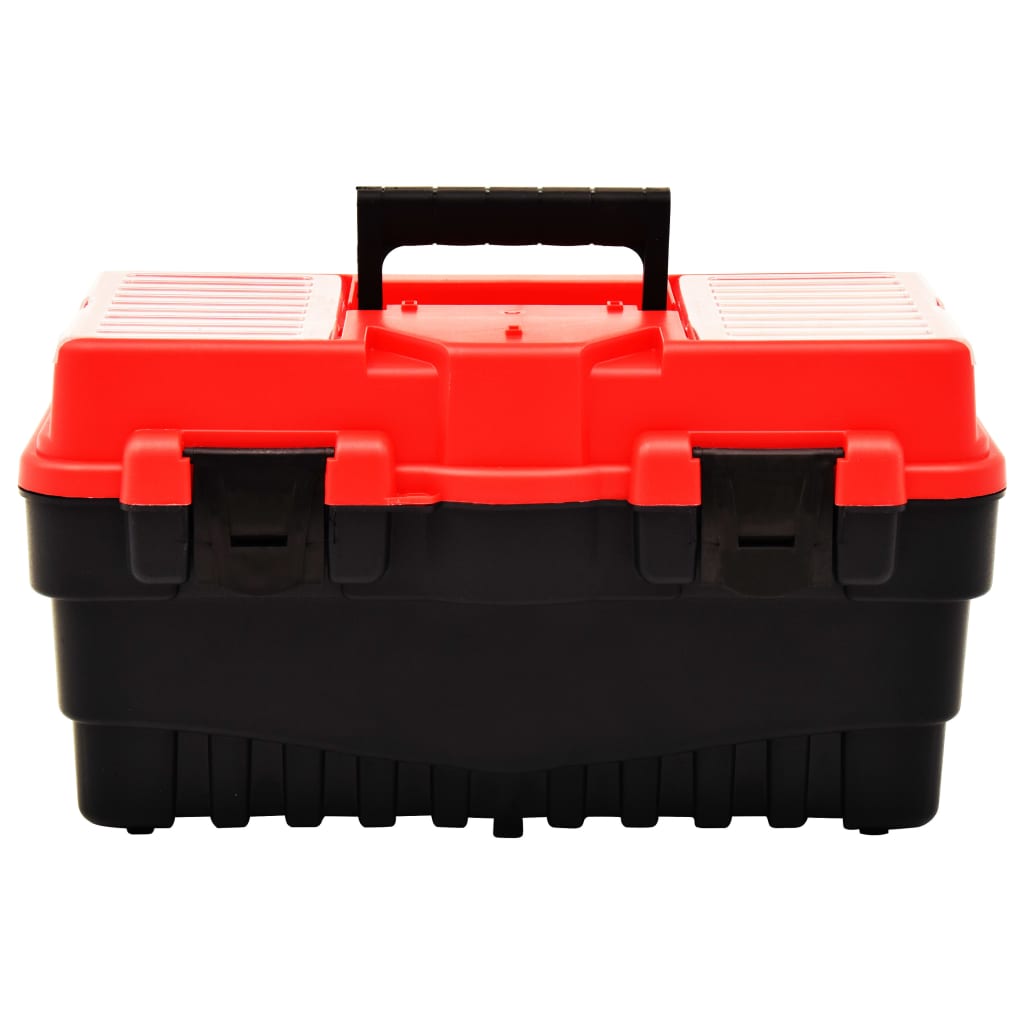Vidaxxl Werkzeugkasten 462x256x242 mm Kunststoff rot
