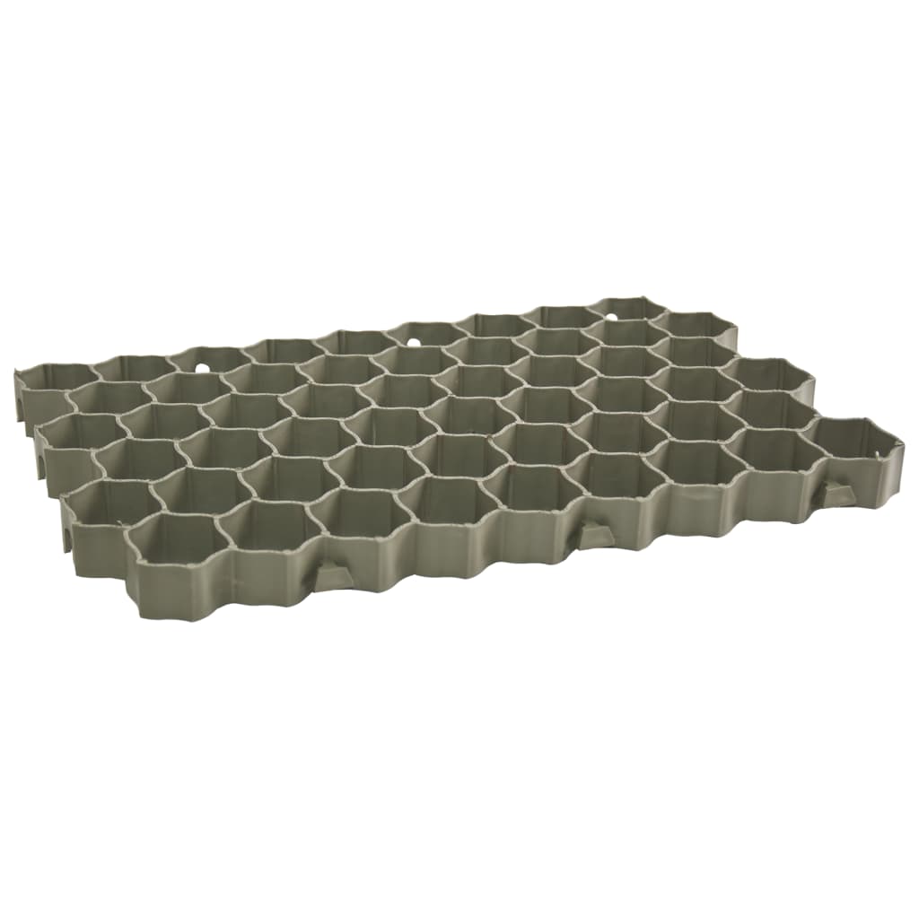VidaXL Grasgitter 16 Stück 60x40x3 cm Kunststoff grün
