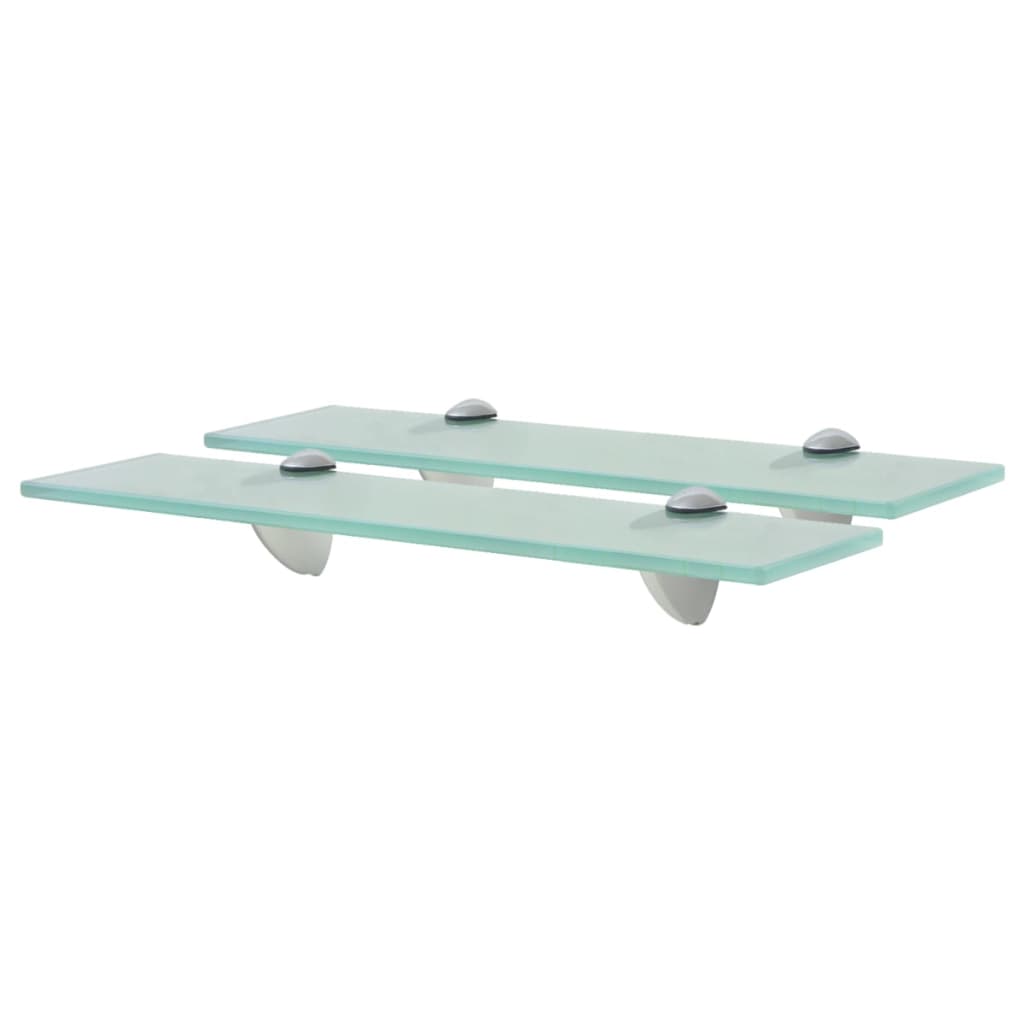 Vidaxl schappen zwevend 2 st 40x20 cm 8 mm glas