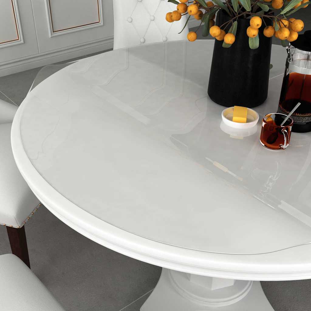 Vidaxl tafelbeschermer ø 120 cm 1,6 mm pvc transparant