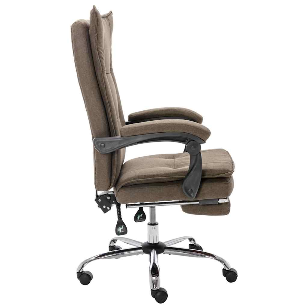 Vidaxl kantoorstoel stof taupe