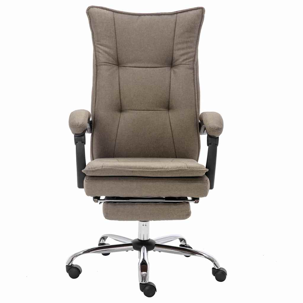 Vidaxl kantoormassagestoel stof taupe