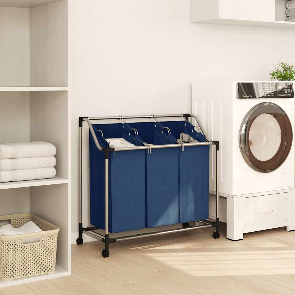 Vidaxl Wass Sourter mit 3 Machen Stael Blue