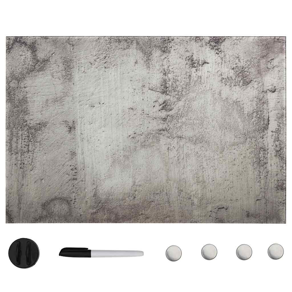 VIDAXL MAGNETISCHE BRAUBE WALL MOUNTEN 60 x 40 cm Glas