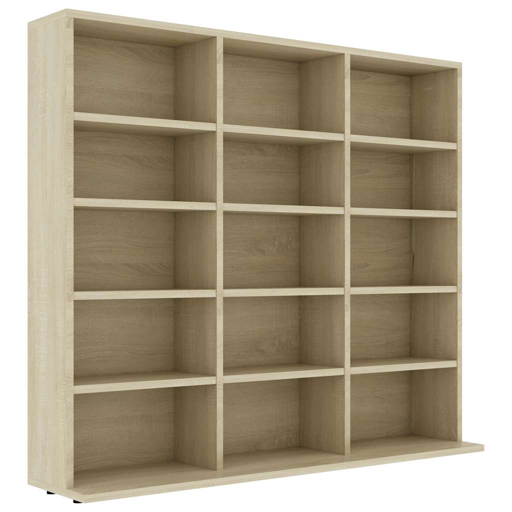 Vidaxl cd-kast 100x23x89,5 cm bewerkt hout sonoma eikenkleurig