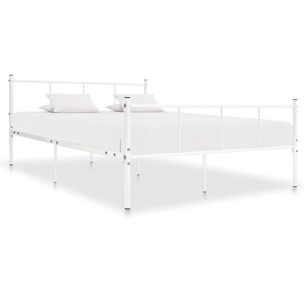 Vidaxl bedframe metaal wit 120x200 cm