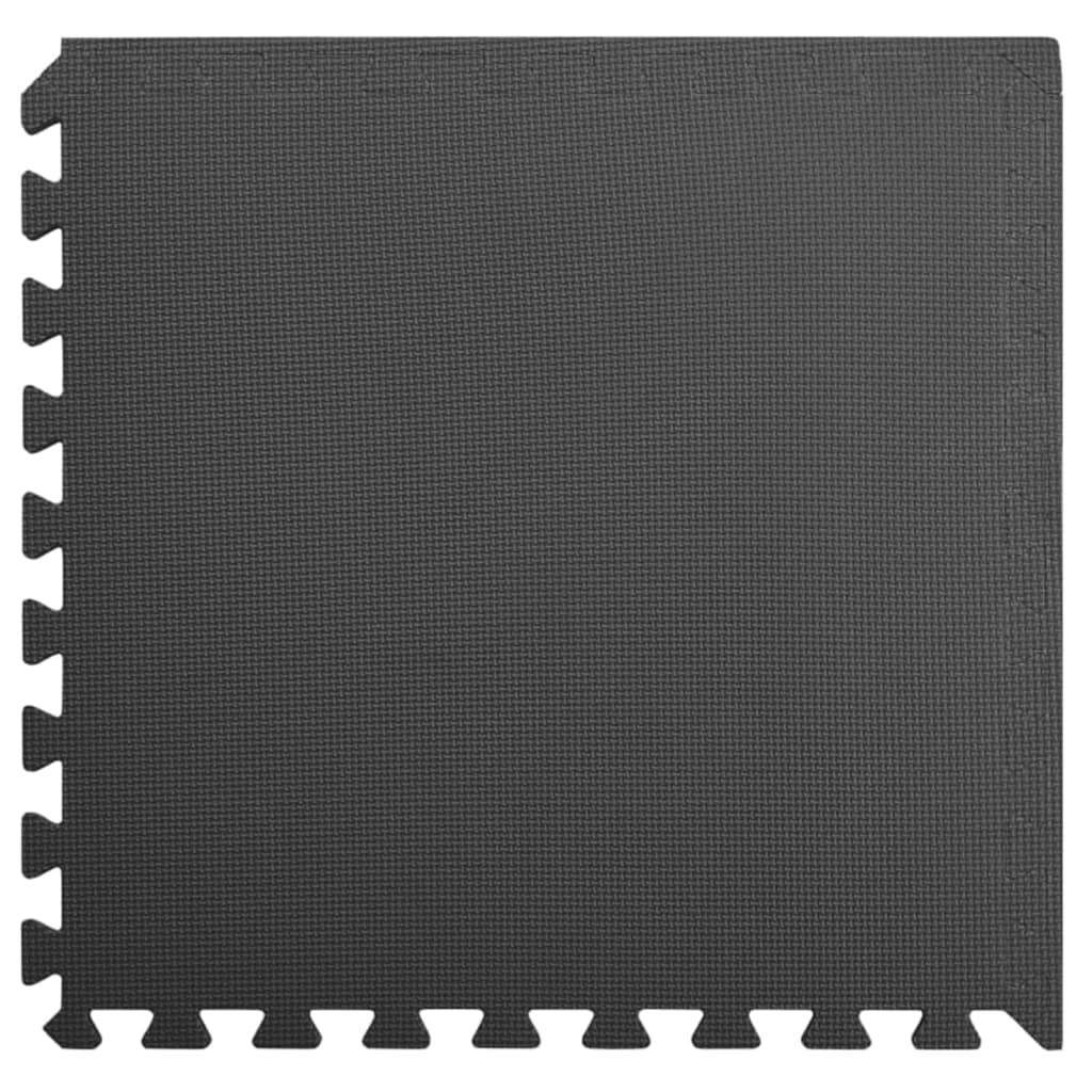 Vidaxl -Bodenmatten 24 St 8.64 ㎡ Eva Foam Schwarz