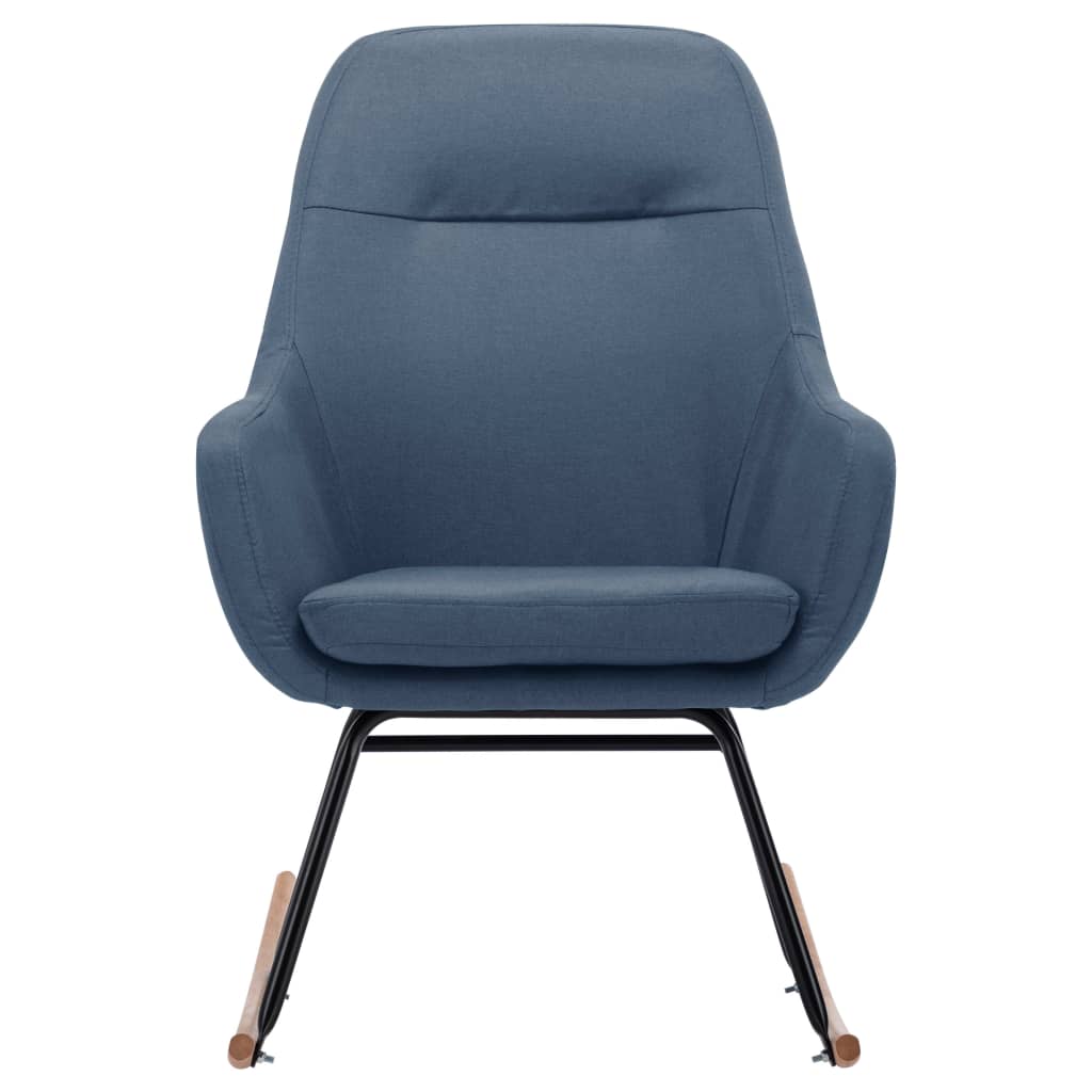Vidaxl schommelstoel stof blauw