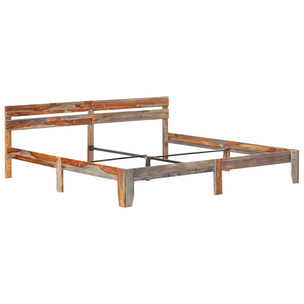 Vidaxl bedframe zonder matras massief hout 200x200 cm