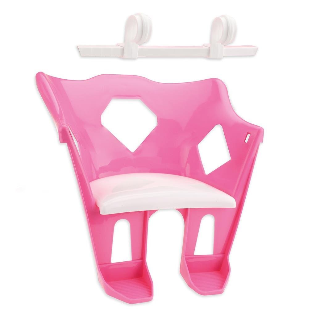 Niedlicher Babypuppen-Fahrradsitz in Rosa