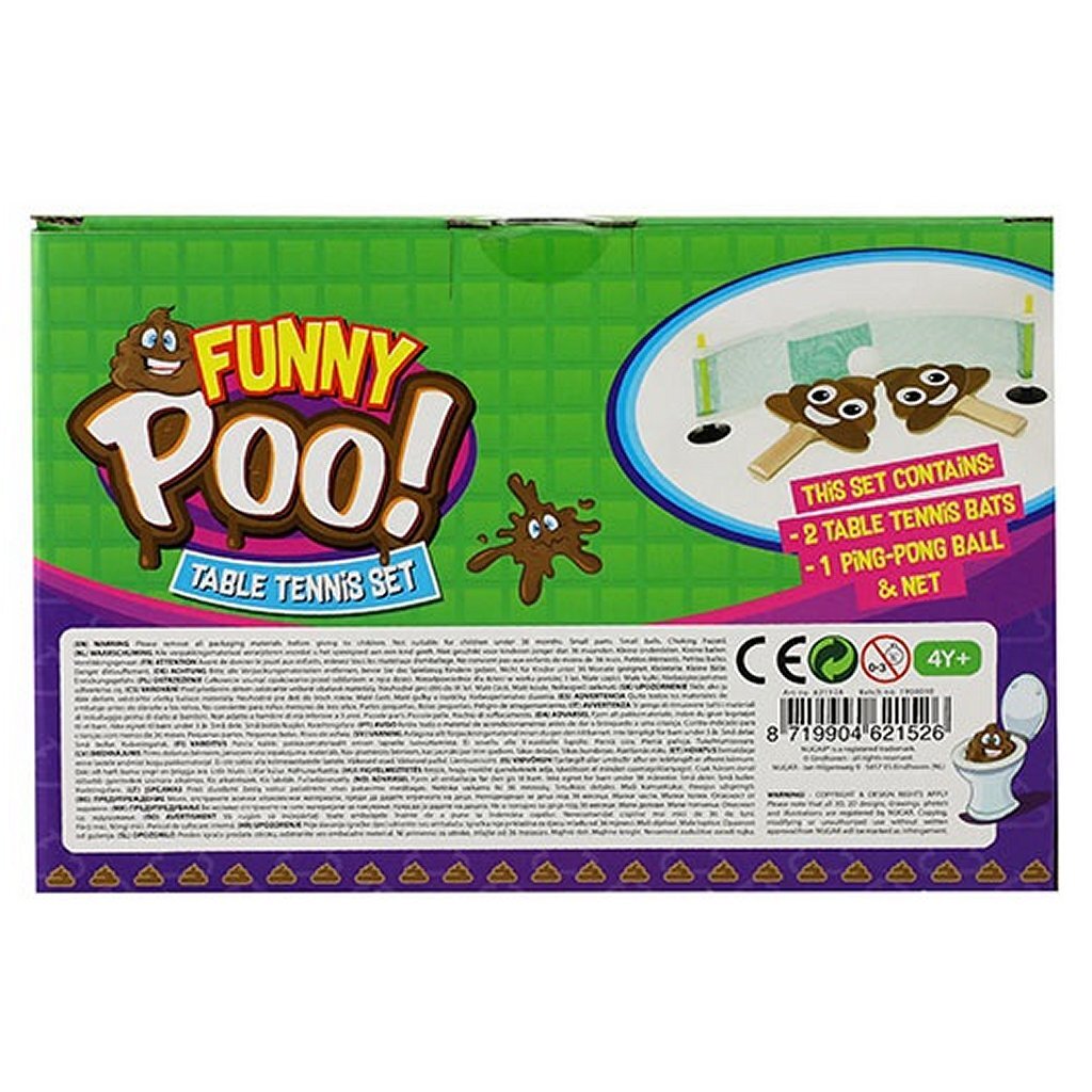 Funny Poo Funny Poo Tischtennis-Set
