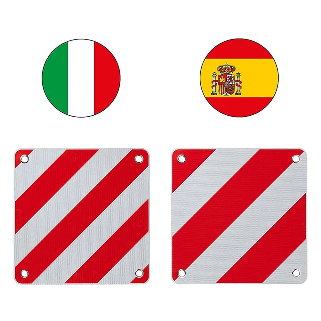 Proplus markeringsbord flexibel 50x50 cm voor itali euml; spanje portugal rood wit