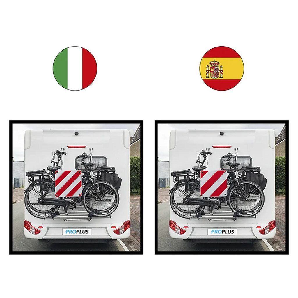 Proplus markeringsbord flexibel 50x50 cm voor itali euml; spanje portugal rood wit
