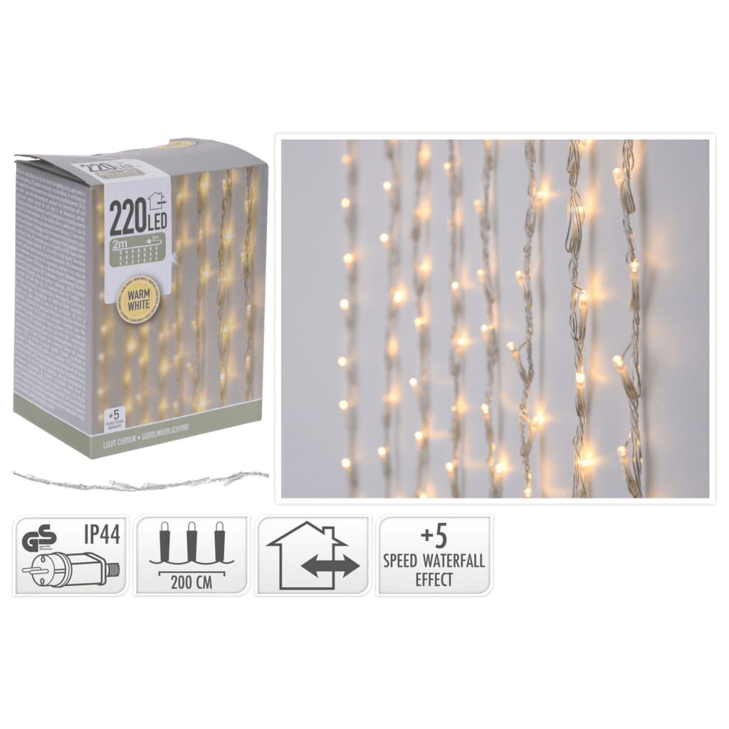 Ambiente Lichtvorhang mit 220 LEDs