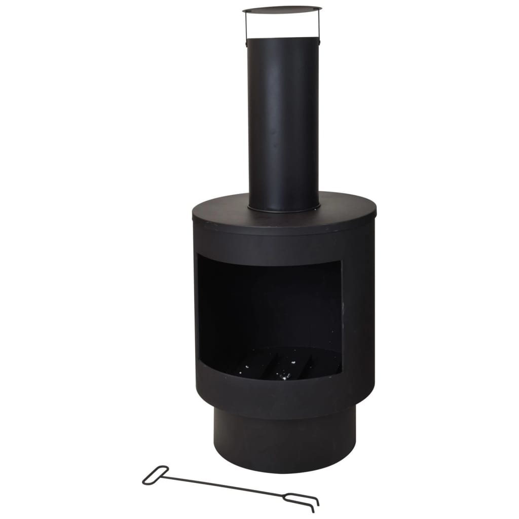 Progarden Prograrden Kamin mit Schornstein 112 cm Metall