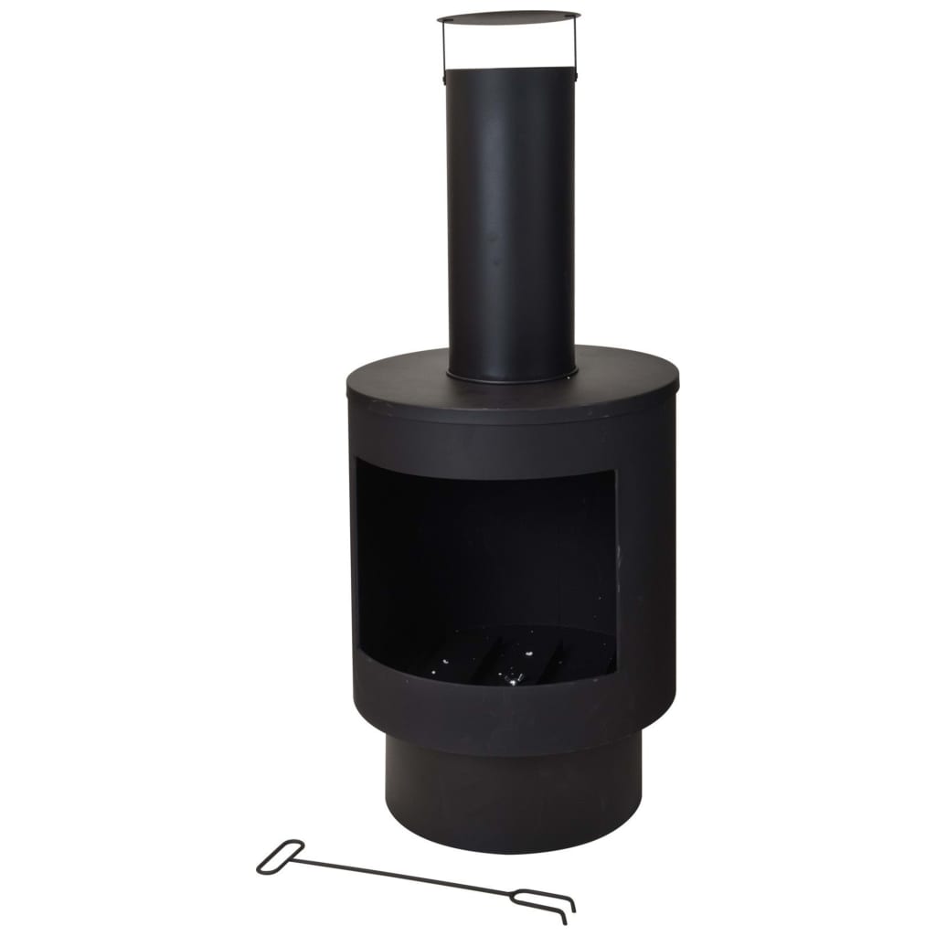 Progarden Prograrden Kamin mit Schornstein 112 cm Metall