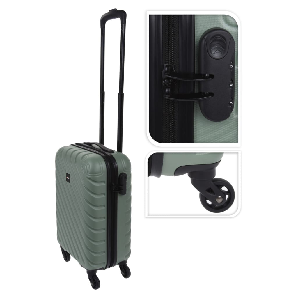 Proworld Koffer Diamantmuster 28 l Grün