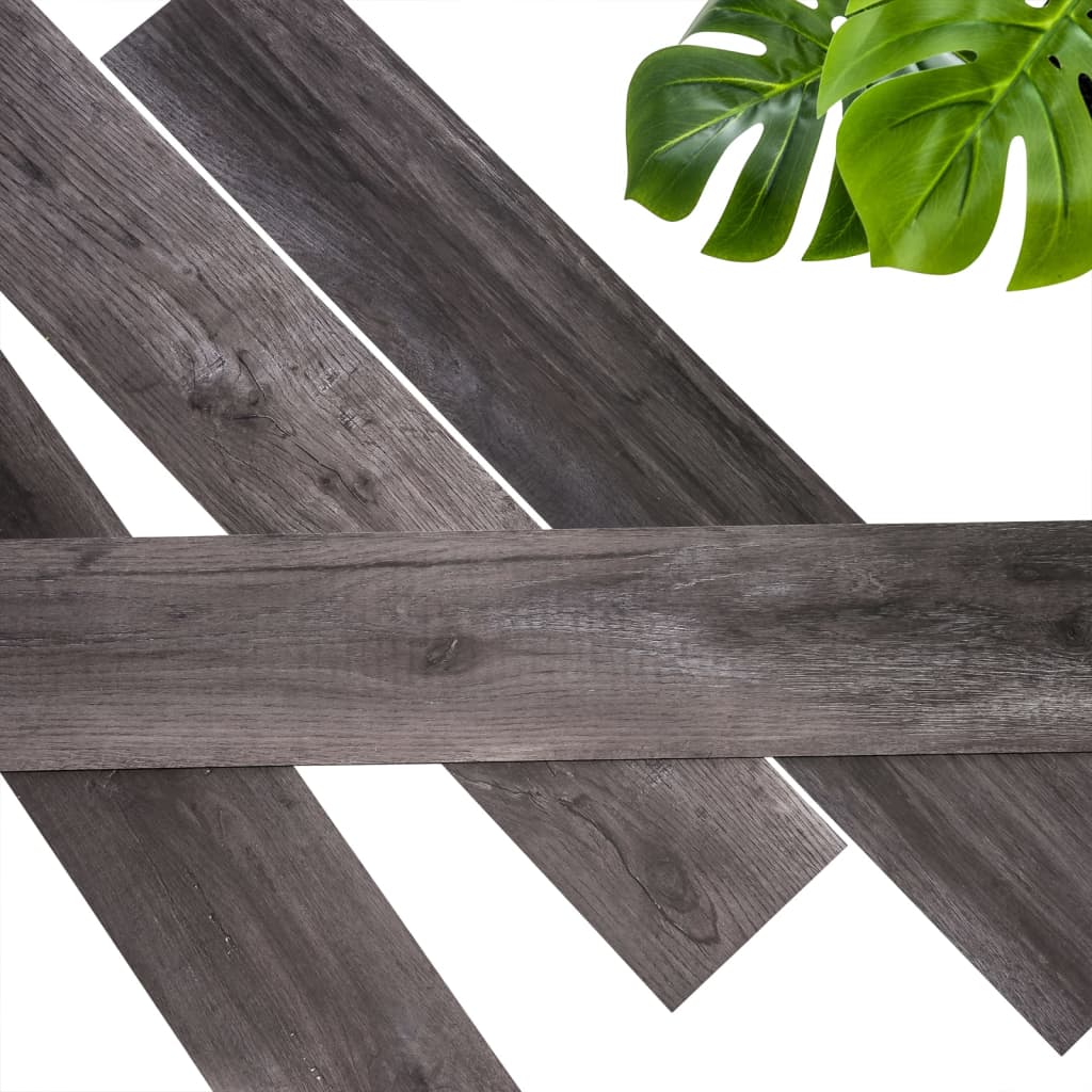Wallart-Bretter aus Holz aus Sandwood Eiche Holzkohle schwarz
