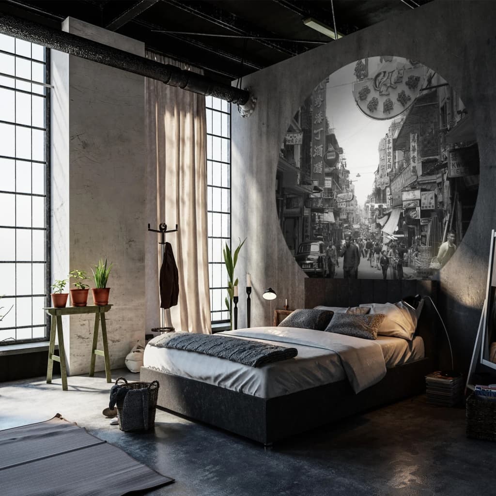 Wallart Wallow Circle Hong Kong Die alten Tage 190 cm