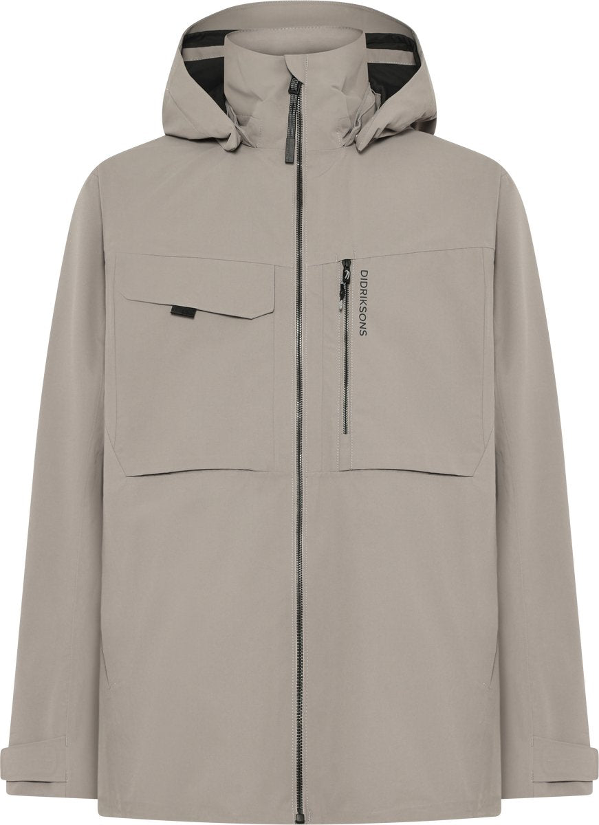 Didriksons Aston USX JKT 5 Unisex Outdoor-Jacke – Aschbraun