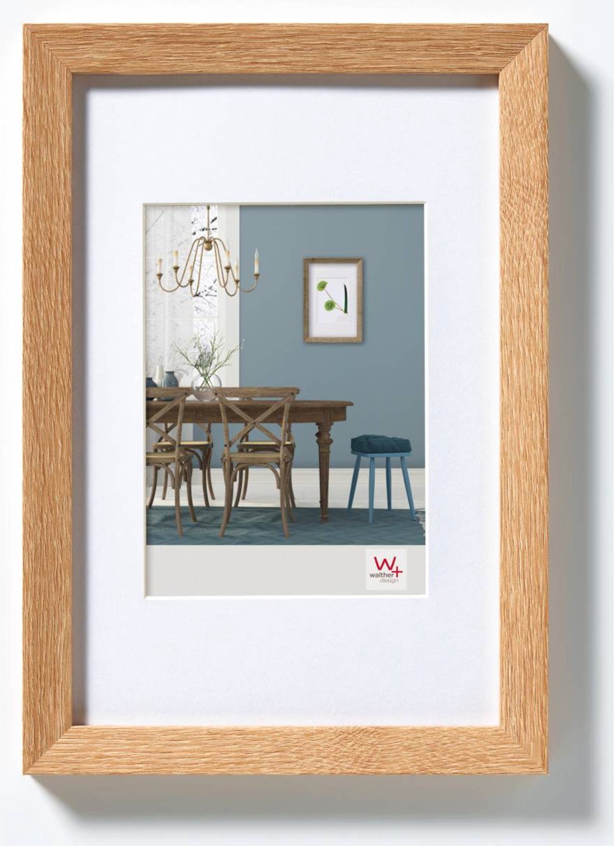 Walther Fiorito – MDF-Holzrahmen – Fotogröße 18 x 24 cm – helle Eiche