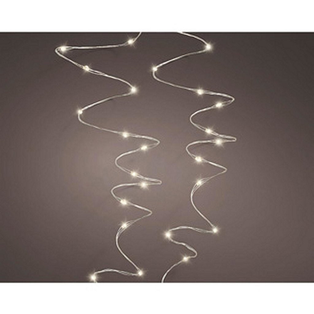 Lumineo Lumineo Micro LED-Lichterkette, Beleuchtung, Silberdraht, 24 m, 480 LEDs, für den Außenbereich, warmweiß