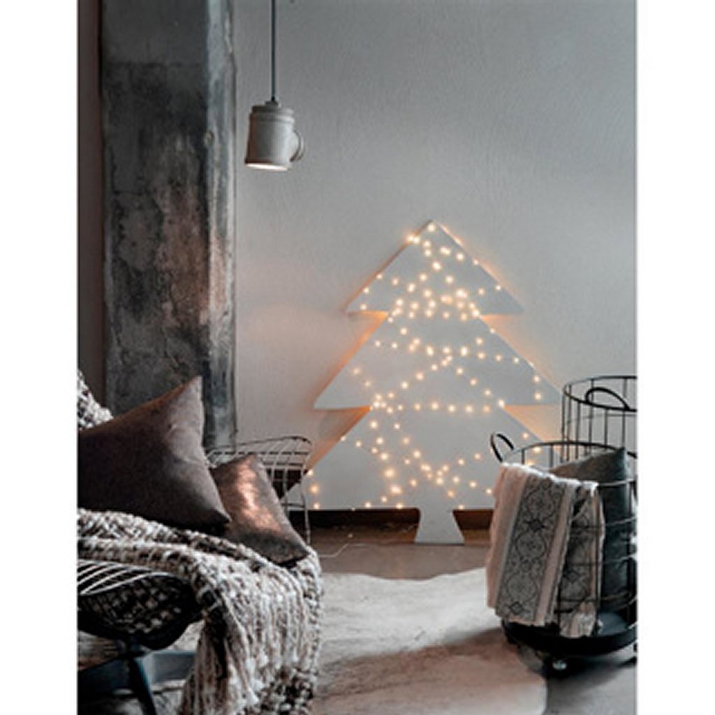 Lumineo Lumineo Micro LED-Lichterkette, Beleuchtung, Silberdraht, 24 m, 480 LEDs, für den Außenbereich, warmweiß