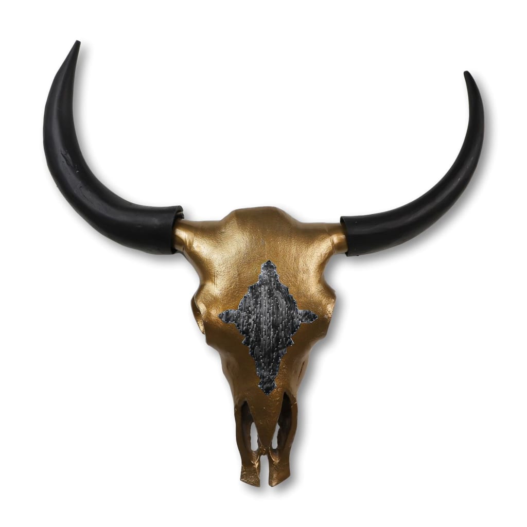 HSM Collection Buffalo Head Decorative L 80x10x80 cm