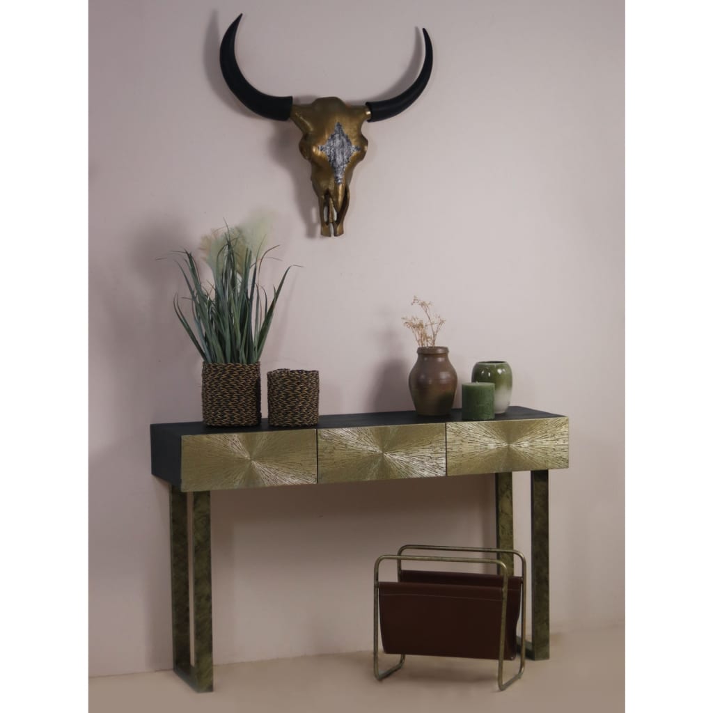HSM Collection Buffalo Head Decorative L 80x10x80 cm
