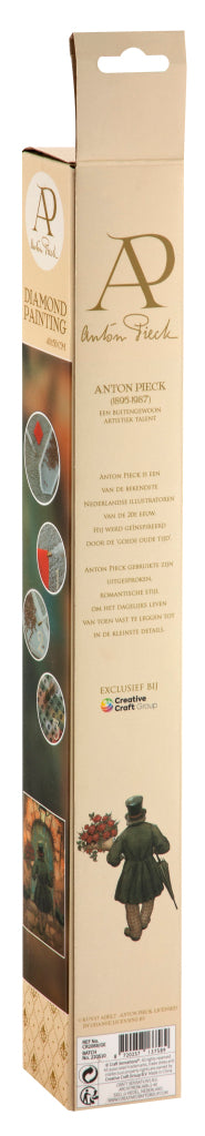 Grafix Diamantgemälde Anton Pieck Mann mit Rosen 40x50cm