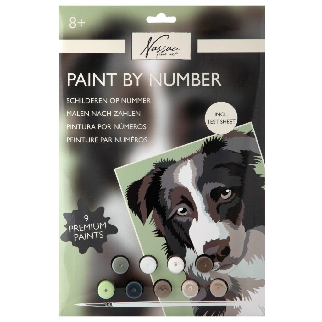 Nassau Fine Art Malen nach Zahlen Hund