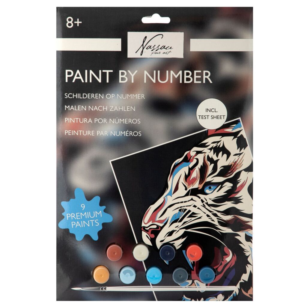 Nassau Fine Art Malen nach Zahlen Tiger