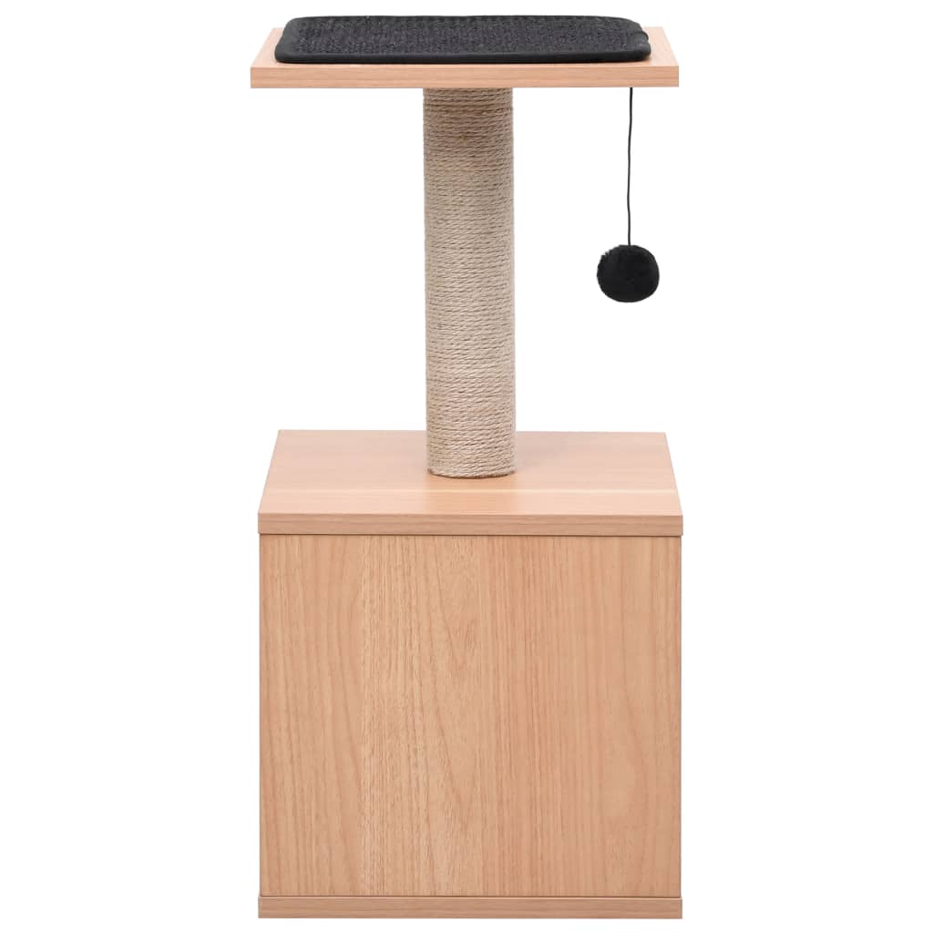 Vidaxl -Katzenkratzerpfosten mit Sisal Krabmat 62 cm