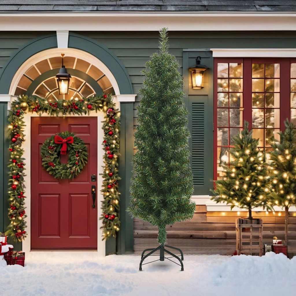 Künstlicher Weihnachtsbaum von Vidaxx mit Standard schmalem 210 cm PVC grün