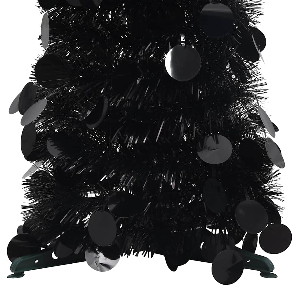 VidaXL künstlicher Weihnachtsbaum Pop-up 120 cm Kappe schwarz