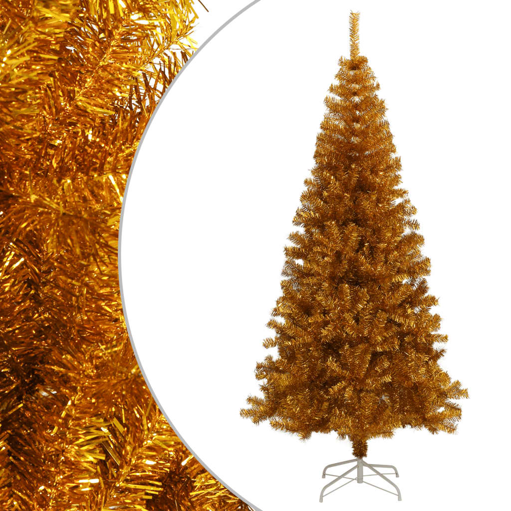 Vidaxl Kunstkerstboom mit Standard 180 cm goldfarben