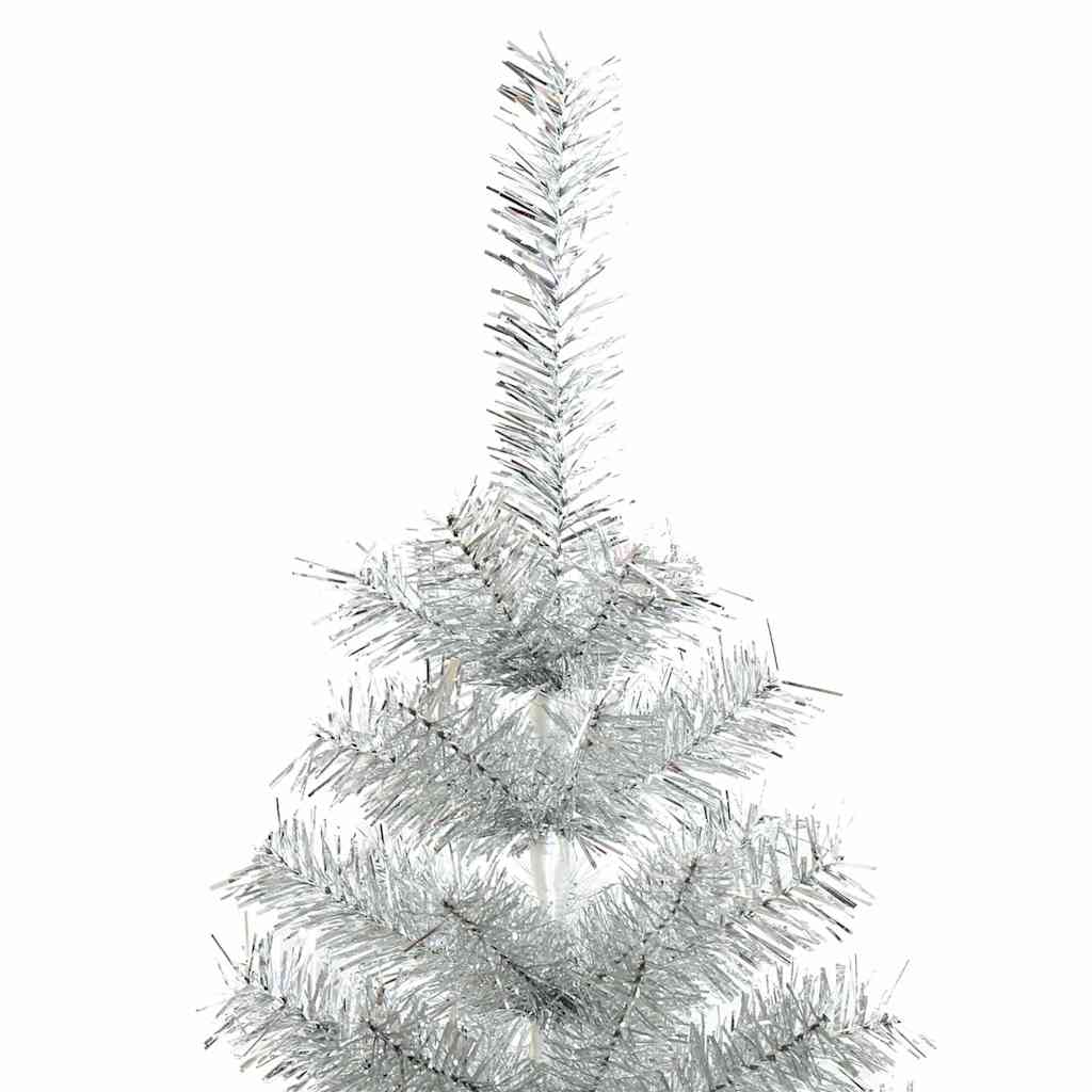 Vidaxl Kunstkerstboom mit Standard -Silberkappe mit 180 cm