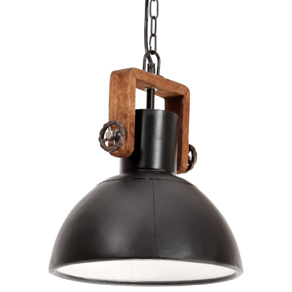 Vidaxx Hängelampe Industrie rund 25 W E27 30 cm schwarz