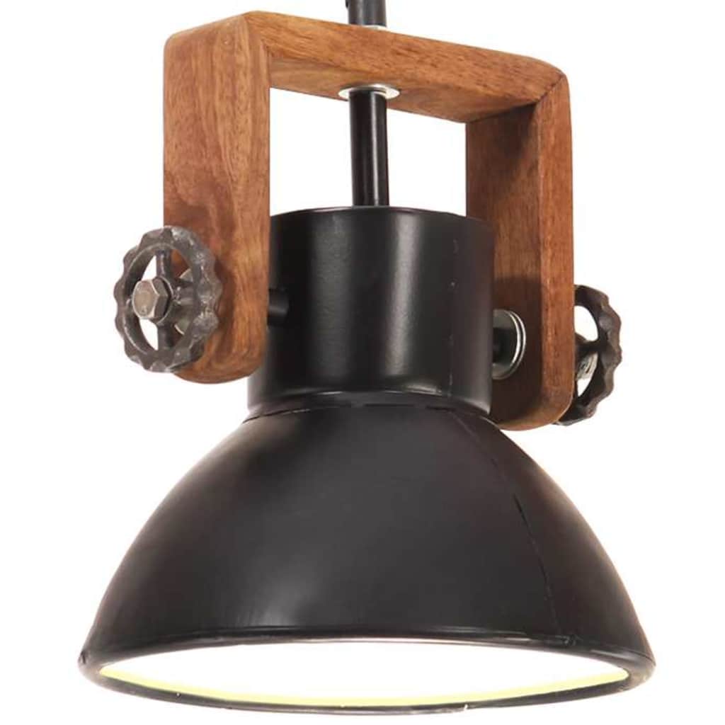 VidaXL Hängelampe Industrie rund 25 W E27 19 cm schwarz