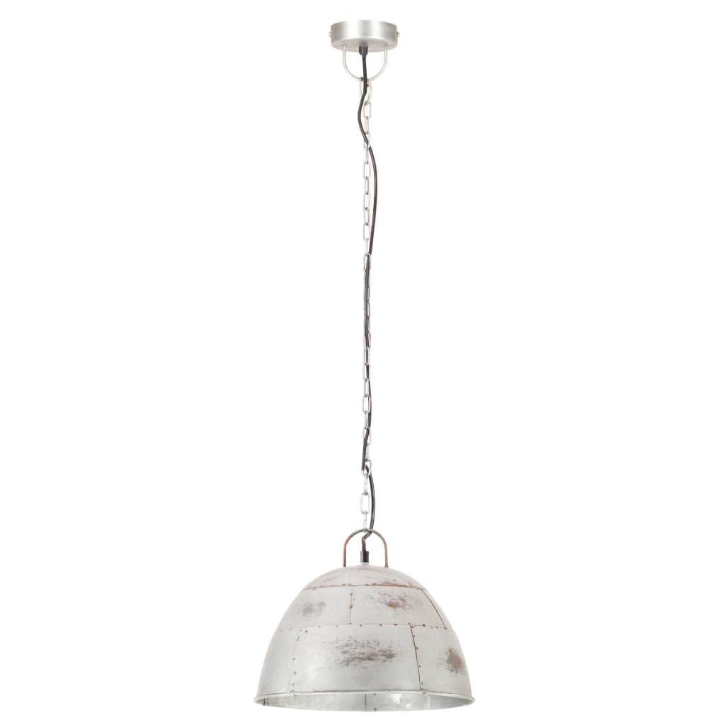 VidaXL Hängelampe Industrial Vintage rund 25 W E27 31 cm silberfarben