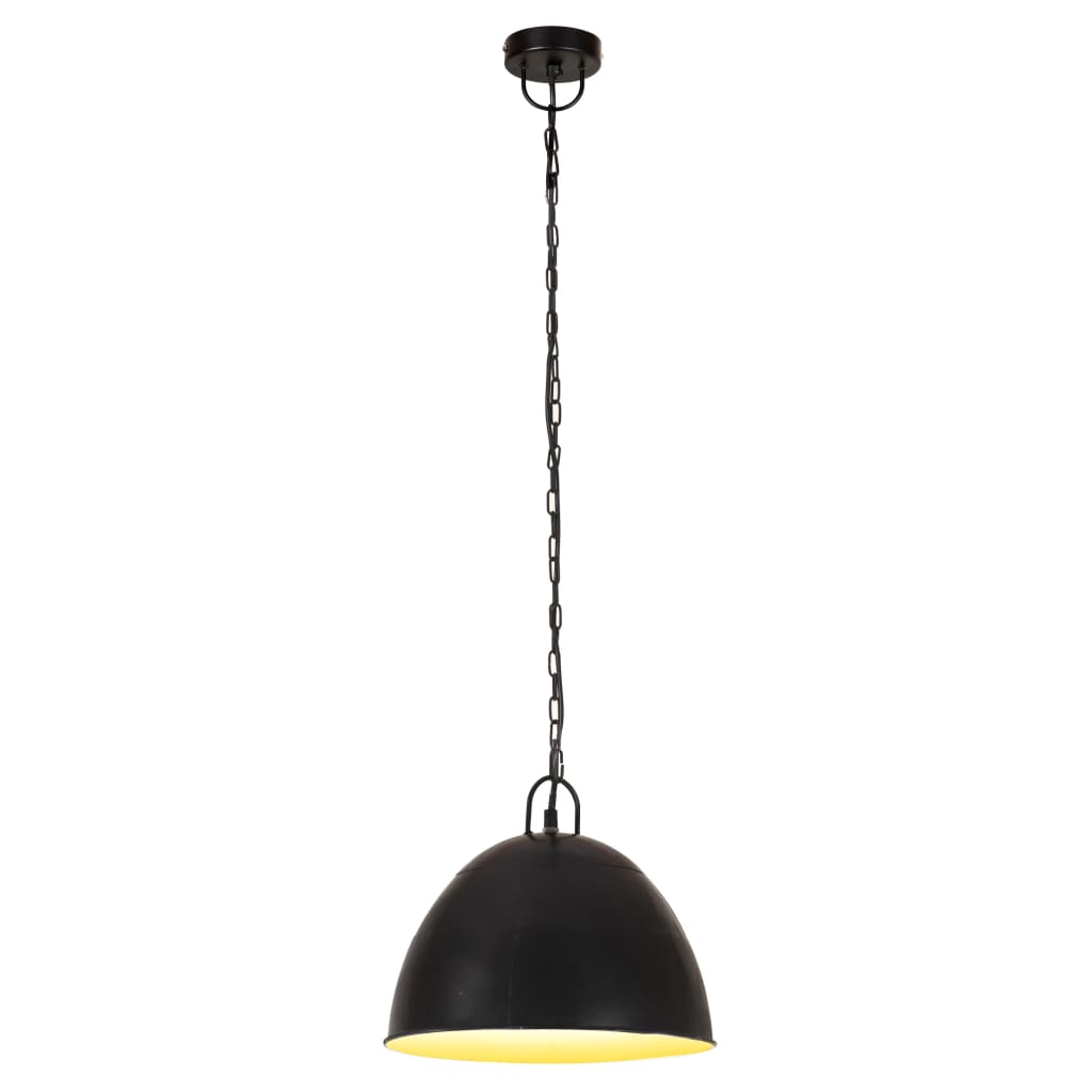 Vidaxx Hängelampe Industrial Vintage rund 25 W E27 31 cm schwarz