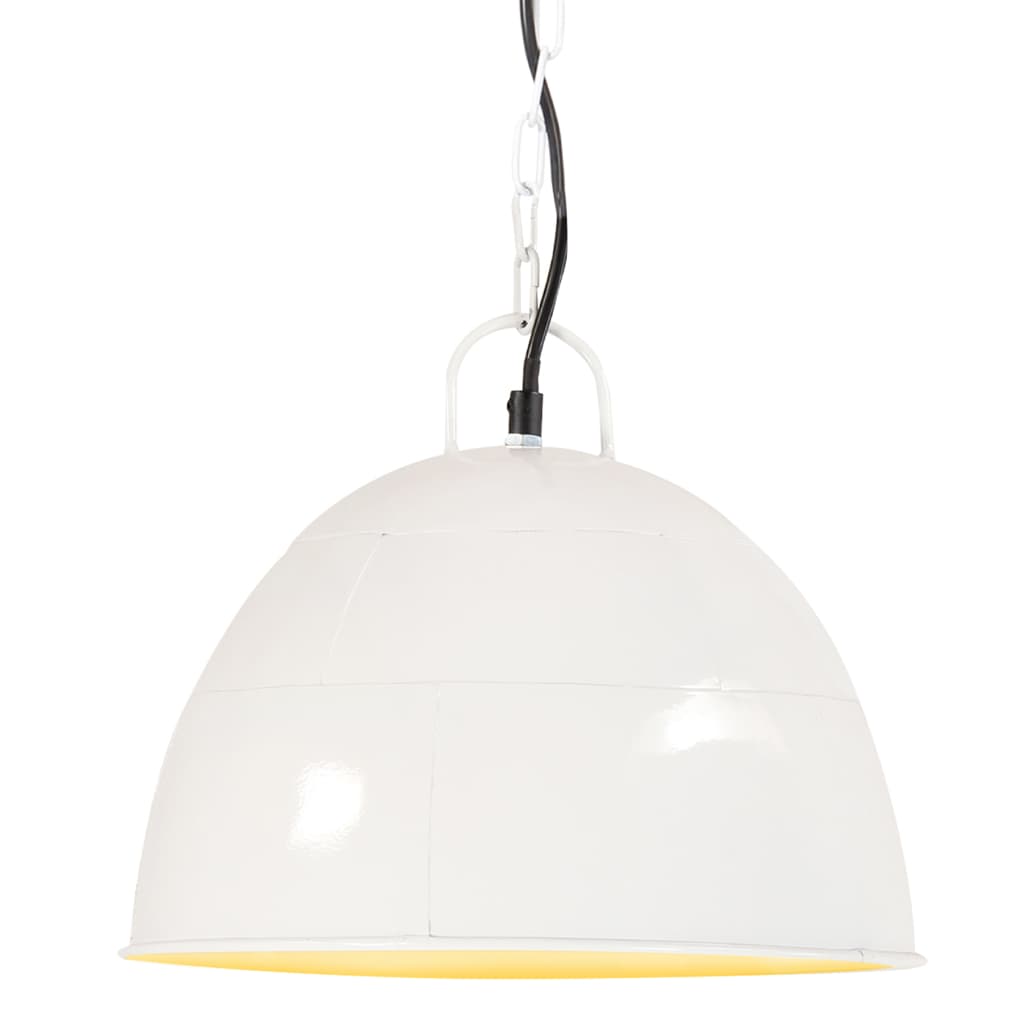 VidaXL Hängelampe Industrial Vintage rund 25 W E27 31 cm weiß