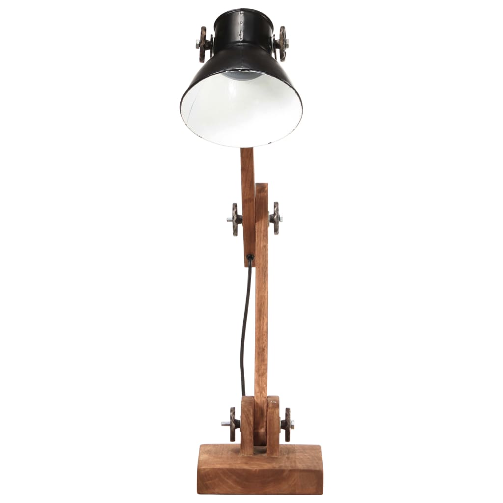 VidaXL Schreibtischlampe Industrie rund E27 58x18x90 cm schwarz