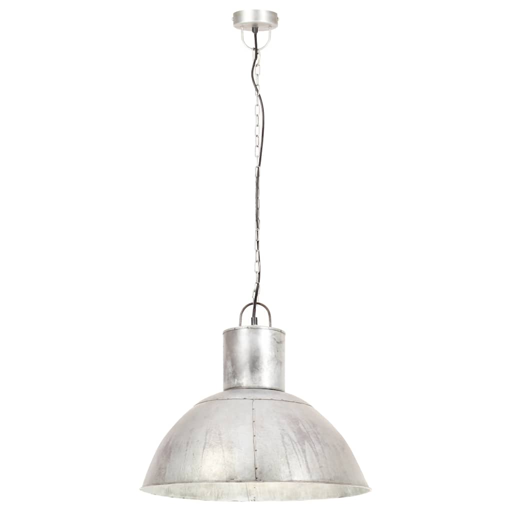 VidaXL Hängelampe rund 25 W E27 48 cm Silber