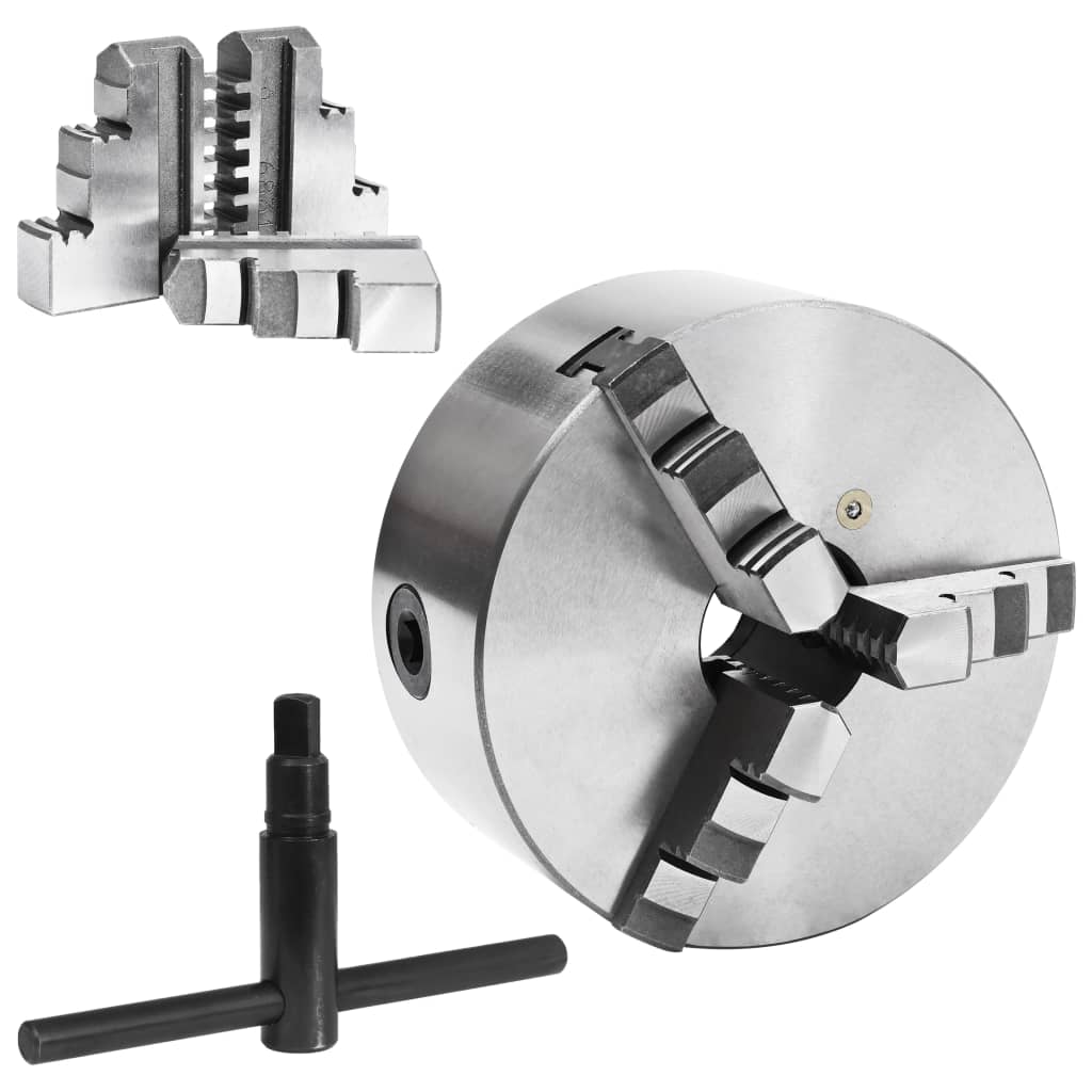 Vidaxx Spannfutter mit 3 Backen selbstzentrierend 160 mm Stahl
