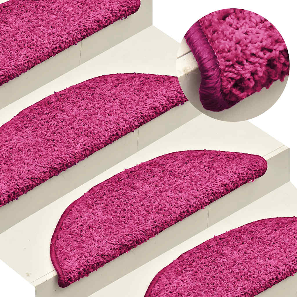VidaXL Stufenmatten 15 Stück 56x17x3 cm rosa