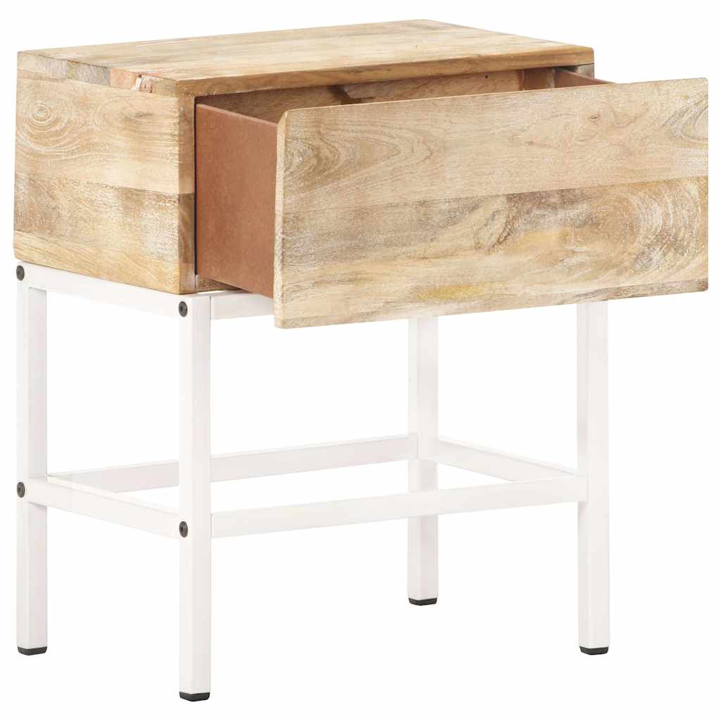 Vidaxl nachtkastje 40x30x50 cm massief mangohout