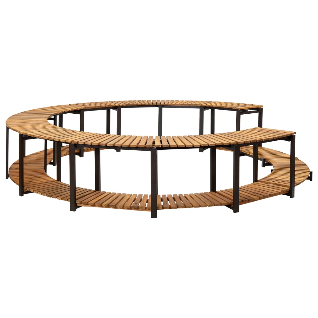VidaXL Spa-Einfassung 273 x 53 cm aus massivem Akazienholz