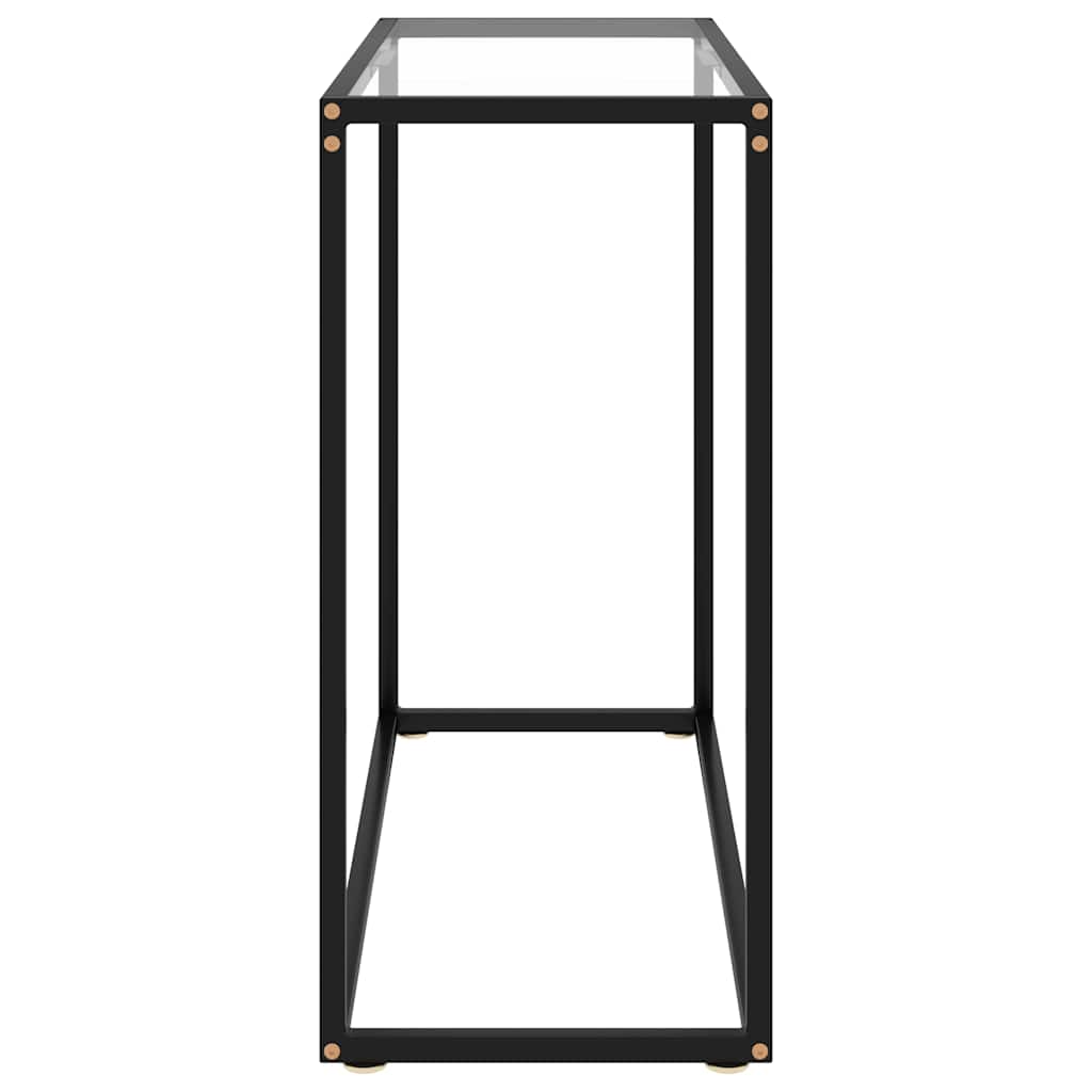 Vidaxl wandtafel 80x35x75 cm gehard glas transparant